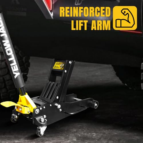 3 Ton Aluminum Floor Jack (Aluminum / 3 Ton dual pump and foot pedal)