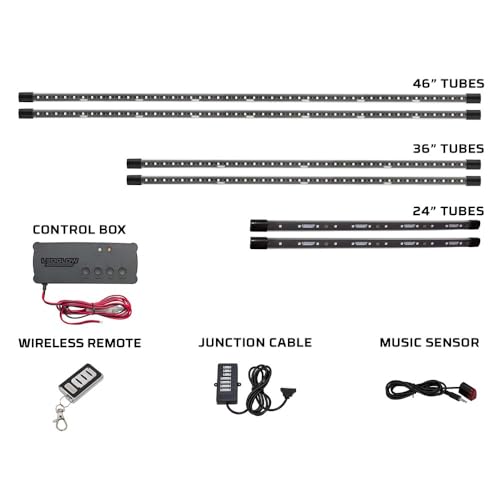 6pc Million Color Wireless LED Truck Underglow Lighting Kit