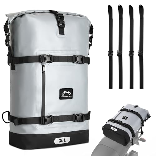 Motorcycle Tail Bag (Stone Grey / 30L)