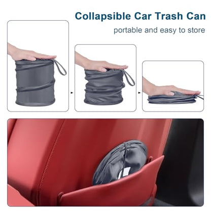 Car Trash Can (Grey / 1 Gallons-2 Packs)