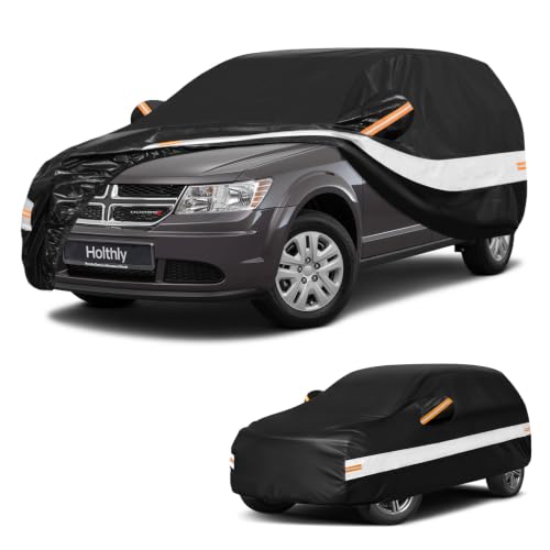 10 Layers SUV Car Cover Custom Fit for Dodge Journey (Black Gray / Custom Fit for Dodge Journey)