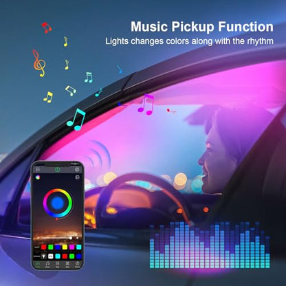 43.3in Acrylic LED Lights for Car (1 in 1 (1*43.3in))