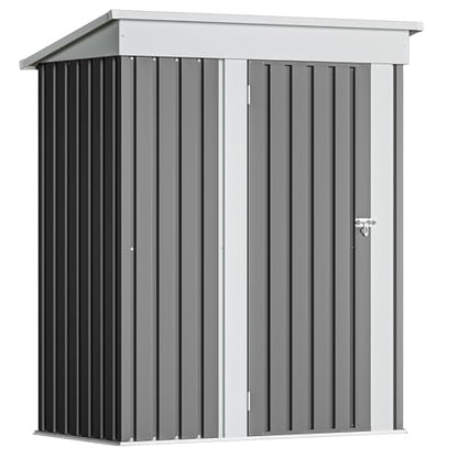 5x3 FT Outdoor Storage Shed (Gray / 5x3 FT)