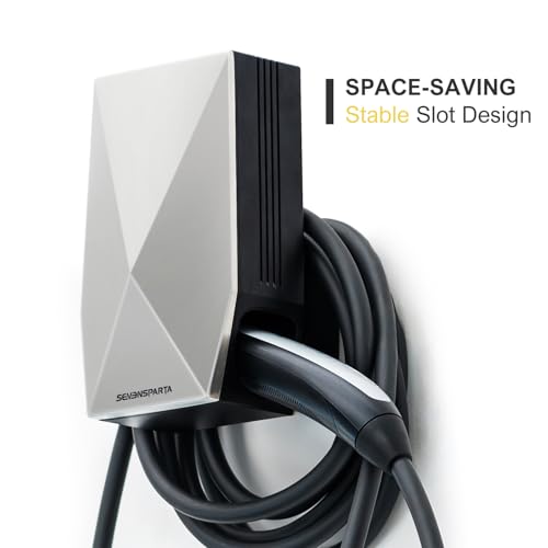 Aluminum Charging Cable Holder Wall Mount for Tesla Charger (Aluminum Silver)