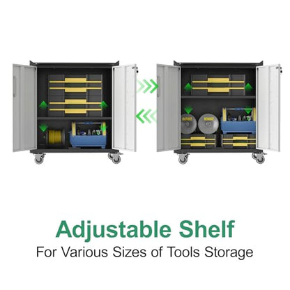 Garage Cabinet System (Black & Grey / 4 Pcs-StyleB)