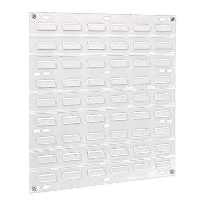 30618 Louvered Steel Wall Mount Panel Garage Organizer for Hanging AkroBin Storage Bins (White / 18-Inch W x 19-Inch H)