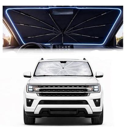 Car Windshield Sun Shade Umbrella for Ford F150 2021 (For Ford F150 2021-2026)