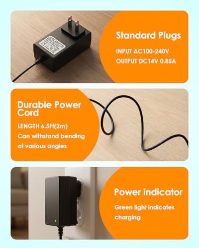 14V Charger for Halo Bolt Car Jump Starter Compatible with Halo Bolt 57720