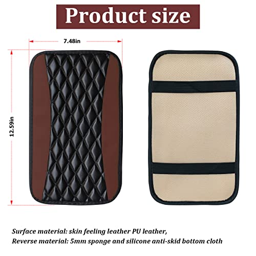 Car Center Console Pad (Brown)