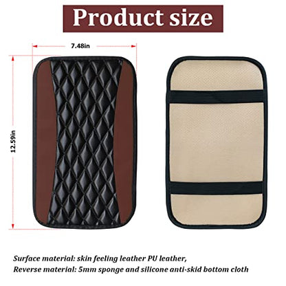 Car Center Console Pad (Brown)