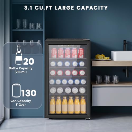 130 Can Mini Fridge (Black)