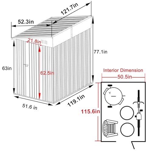 4'x10' Storage Shed (4x10 FT)