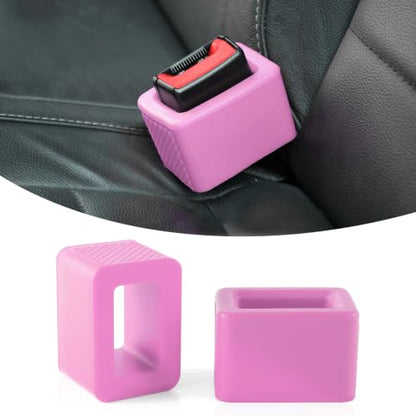 2PCS Seat Belt Buckle Holder (Pink)