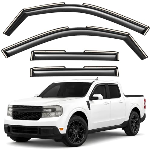 Window Deflectors Smoke Tinted in (For Maverick 22-26)