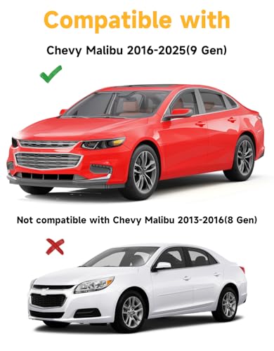 Window Visors Rain Guards for Chevy Malibu 2016 (Fit for 2016-2025 Chevy Malibu(9 Gen))