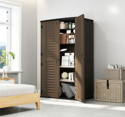 Storage Shed Weather Resistance (Brown)