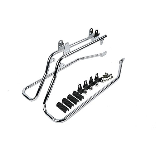 Motorcycle Saddle Bags W (White)
