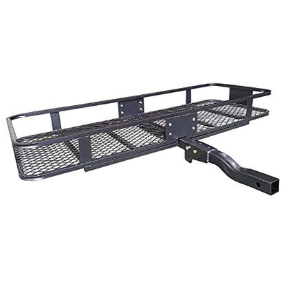 Hitch Mount Cargo Carrier Rack Basket 60"*20"*6"+Waterproof Bag 16 Cu.Ft (60"*20"*6")