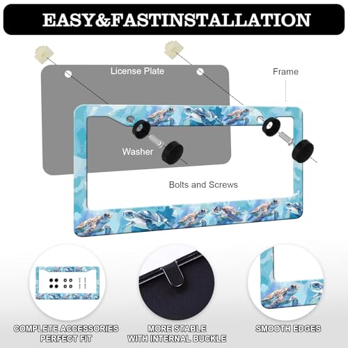 Sea Turtle License Plate Frames (Sea Turtle)