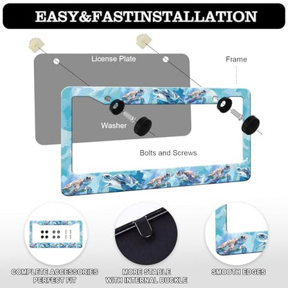 Sea Turtle License Plate Frames (Sea Turtle)