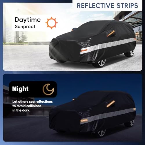 10 Layers SUV Car Cover Custom Fit for Nissan Kicks (Black Gray / Custom Fit for Nissan Kicks)