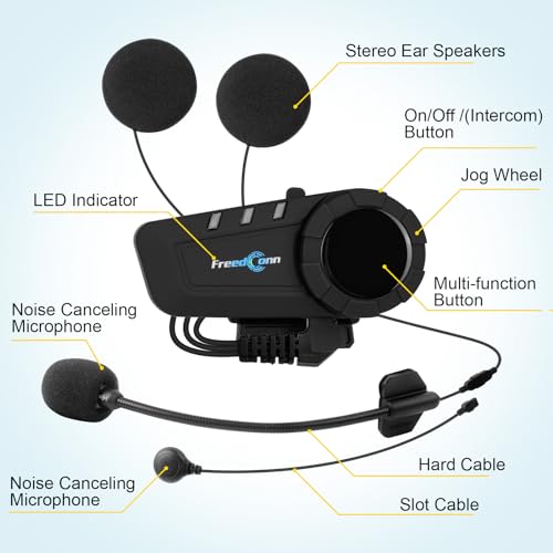 KY PRO Motorcycle Bluetooth Headset (2 Pack)