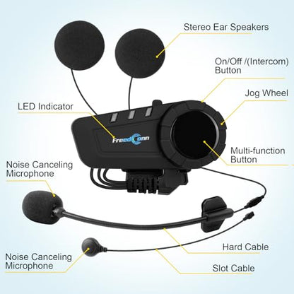 KY PRO Motorcycle Bluetooth Headset (2 Pack)