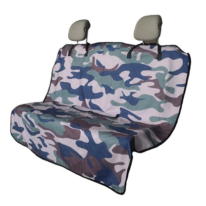 Back Seat Cover for Car Trucks Van SUV Jeep (Rear Bench Seat Towel / Camouflage)