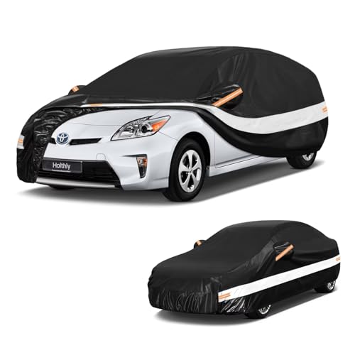 10 Layers Car Cover Custom Fit for Toyota Prius (Black Gray / Custom Fit for Toyota Prius)