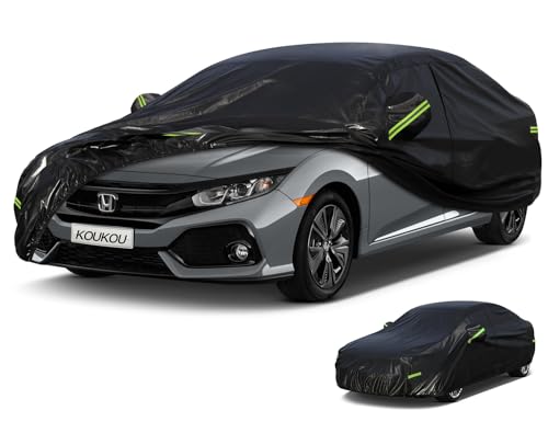 Waterproof Car Cover All Weather (A2-Fit sedan length ( 178" to 185") / black)