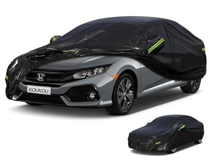 Waterproof Car Cover All Weather (A2-Fit sedan length ( 178" to 185") / black)
