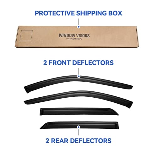 Window Visors Rain Guards for 2011 (2011-2026 Dodge Durango)