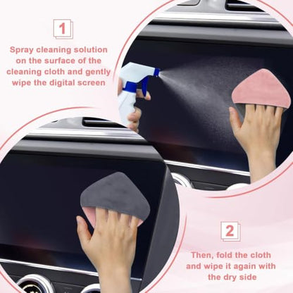 2PCS Car Screen Cleaner (Pink& Grey)