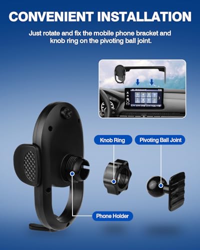 Custom Fit for Car Phone Holder Honda HRV HR (Auto-Look / Honda HR-V 2023-2026(7/9-In))