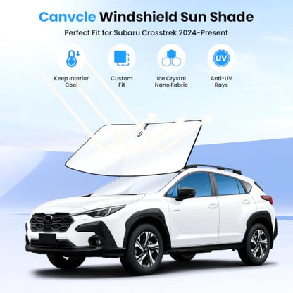 Windshield Sun Shade for Subaru Crosstrek 2024 2025 2026 Accessories Upgraded Double (1PCS Subaru Crosstrek 2024-Present)