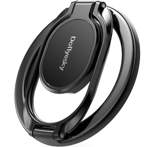 Magnetic Phone Ring Holder for iPhone (Black)