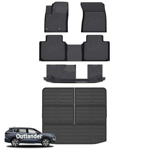 Floor Mats & Cargo Liner for Mitsubishi Outlander 2022 (BLACK)