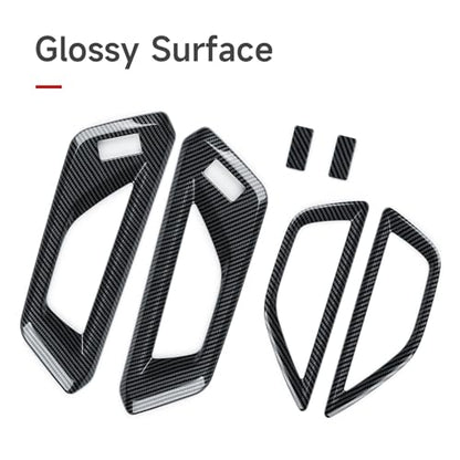 Car Inner Door Handle Panel Cover Decals Only for 2025 2026 Subaru Forester Accessories ABS Carbon Fiber Stickers (Inner Door Handle Decal)