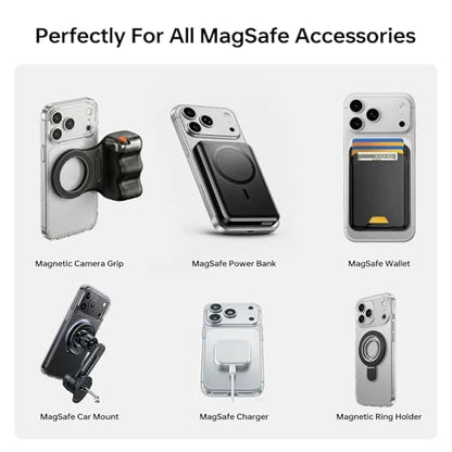 for MagSafe Metal Ring Stickers (Upgraded 2 Black)