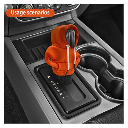 Car Gear Shift Hoodie Auto Shifter Knob Cover (Orange / 1 Pcs)