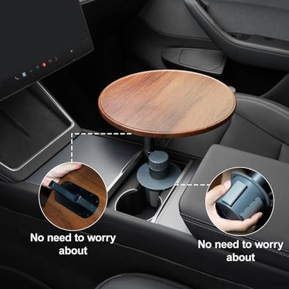 360° Rotating Cup Holder Tray Organizer for Car Center Console