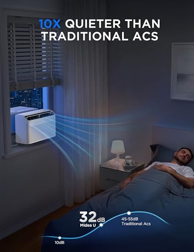 8 000 BTU U Shaped Smart Inverter Window Air Conditioner (8,000 BTU (Updated))