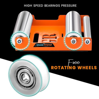 Motorcycle Wheel Cleaning Stand (Orange)