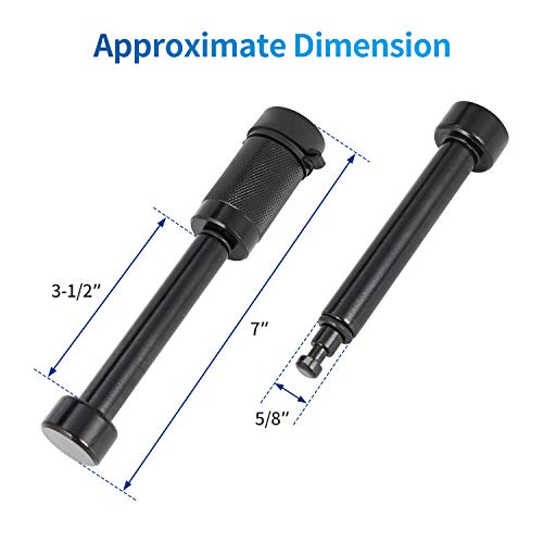 Trailer Hitch Locks Fits Class III IV 2" 2.5" Receiver (Black / 2 Pack)