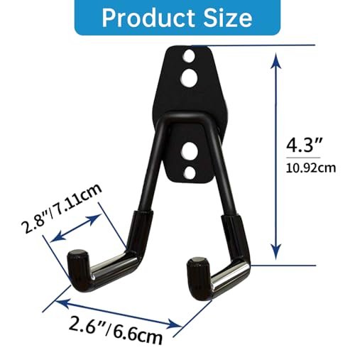 Garage Storage Utility Hooks (6 Pack-Black)