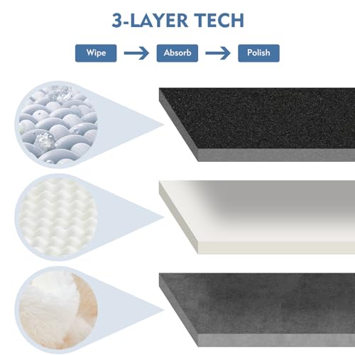 Car Screen Cleaner Pad with Acrylic Storage Box