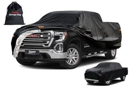 Heavy Duty Truck Cover for GMC Sierra (3-Sierra(1988-2007) Extended Cab SB Bed / PE-Black)