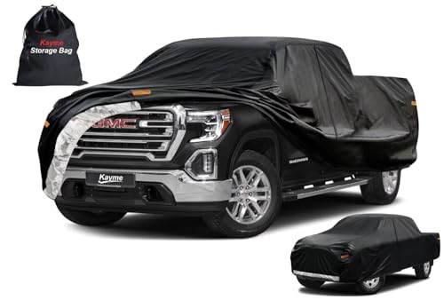 Heavy Duty Truck Cover for GMC Sierra (3-Sierra(2018-2025) Regular Cab LB Bed / PE-Black)