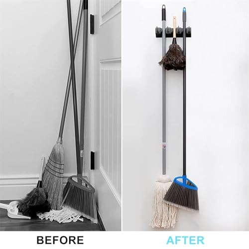Broom and Mop Holder Wall Mount