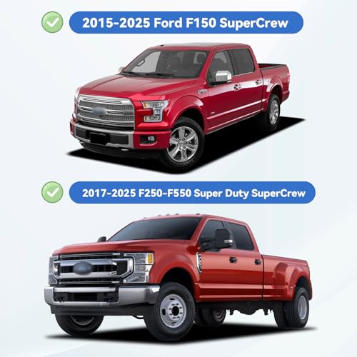 Window Visors Rain Guards for 2015 (2015-2026 f150 SuperCrew)